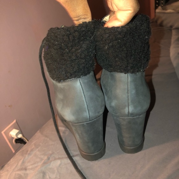 See by chloe suede wedge heel boot - Picture 3 of 5
